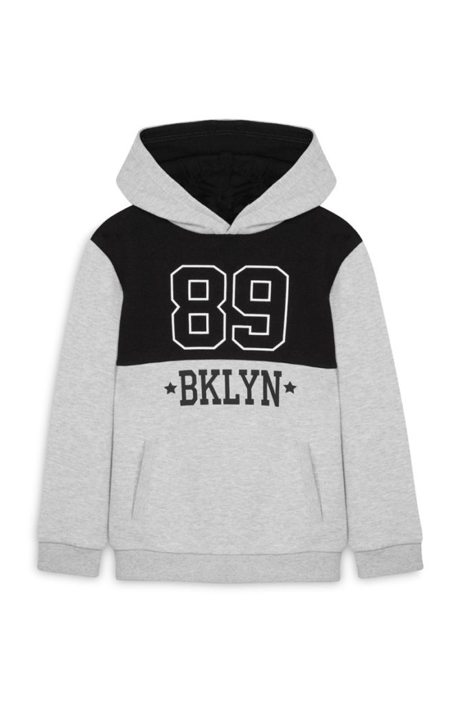 Sudadera gris con capucha «Brooklyn»