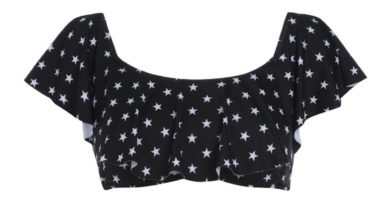 Top de bikini Star Frill Bardot