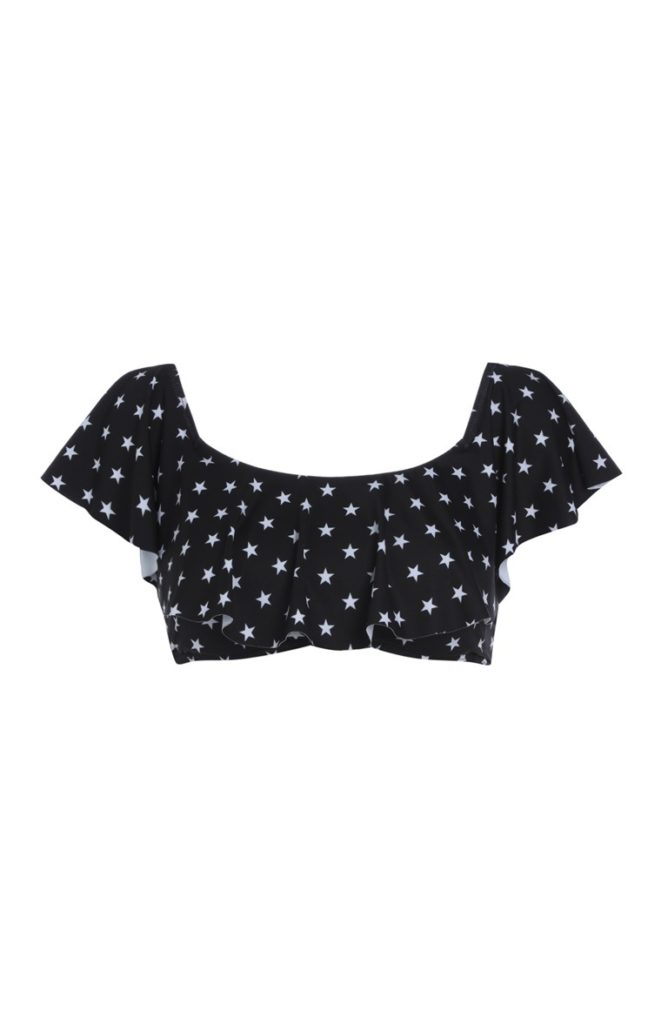 Top de bikini Star Frill Bardot