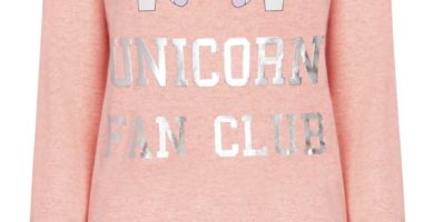 Top de pijama Coral de unicornio