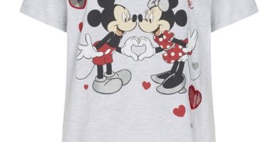 Top de pijama de Disney gris