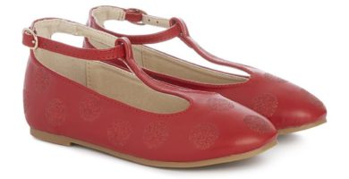 Zapato T-Bar rojo para niña