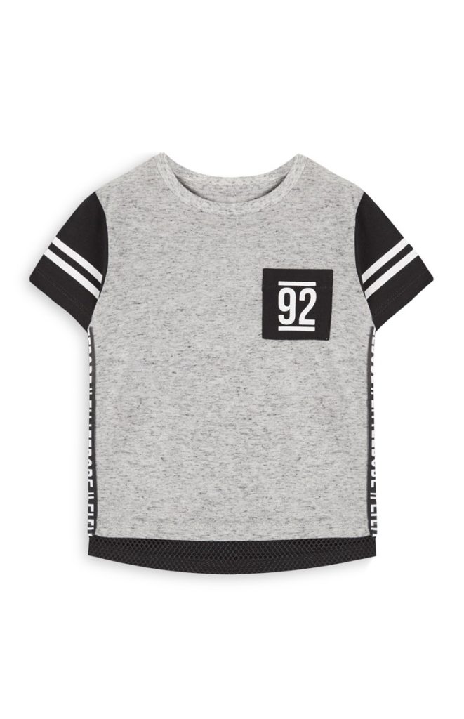 Camiseta gris para bebé niño