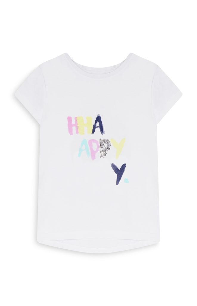 Camiseta para niña happy