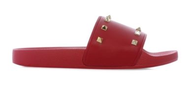 Chanclas antideslizantes rojas