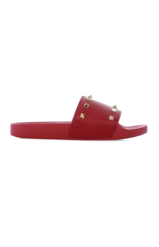 Chanclas antideslizantes rojas