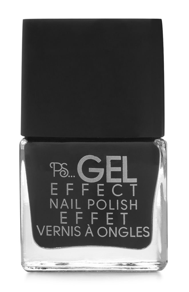 Esmalte de uñas negro efecto gel