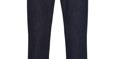 Jeans azul índigo de pierna recta