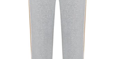 Jegging a rayas gris y amarillo