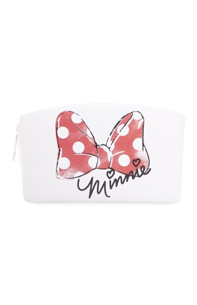 Neceser blanco con el lacito de Minnie