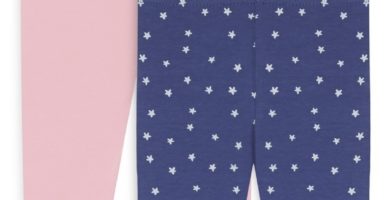 Pack de 2 leggings para bebe niña