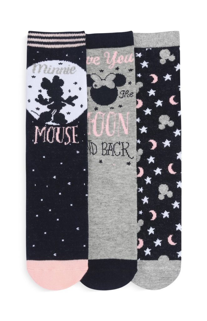 Pack de 3 calcetines de Minnie Mouse