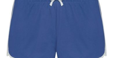 Pantalones cortos azules de mujer