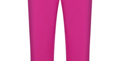 Pantalones de pierna slim fucsia