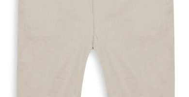 Pantalón de sarga beige de recién nacido