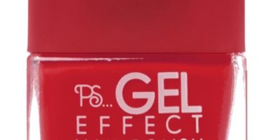 Pintaúñas de efecto gel rojo de PS