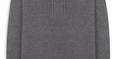 Sudadera extragrande gris con capucha