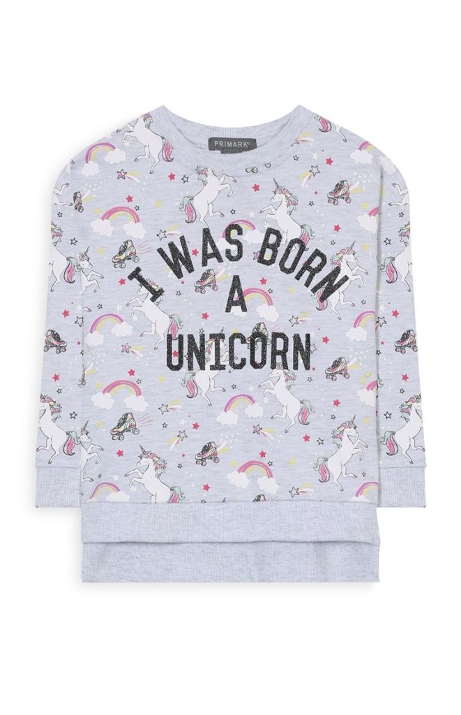 Suéter para chica de unicornio
