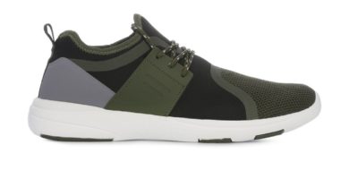 Zapatos deportivos verde para hombre