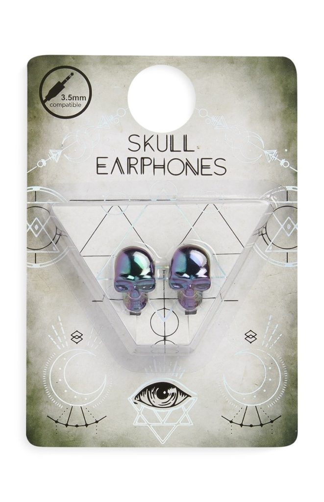 Auriculares con Esqueletos de Metal