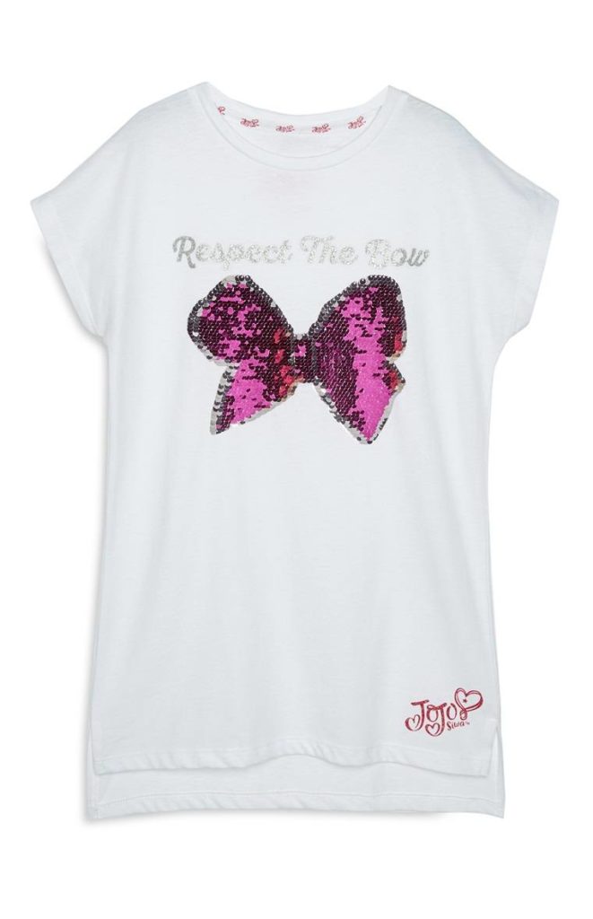 Camiseta Blanca de Diseño de Jojo Siwa