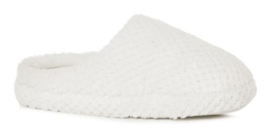 Pantuflas Blancas de Tela de Toalla