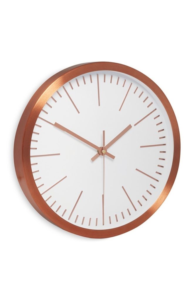 Reloj de Pared Color Cobre