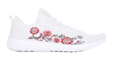 Zapatillas Deportivas con Estampado de Flores