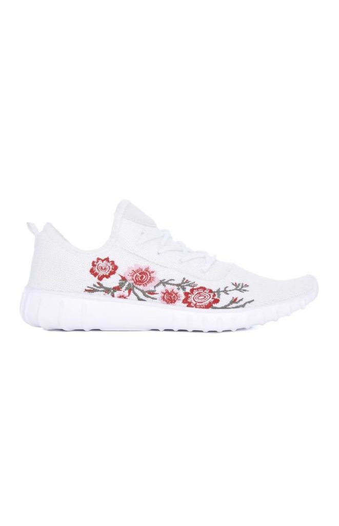 Zapatillas Deportivas con Estampado de Flores