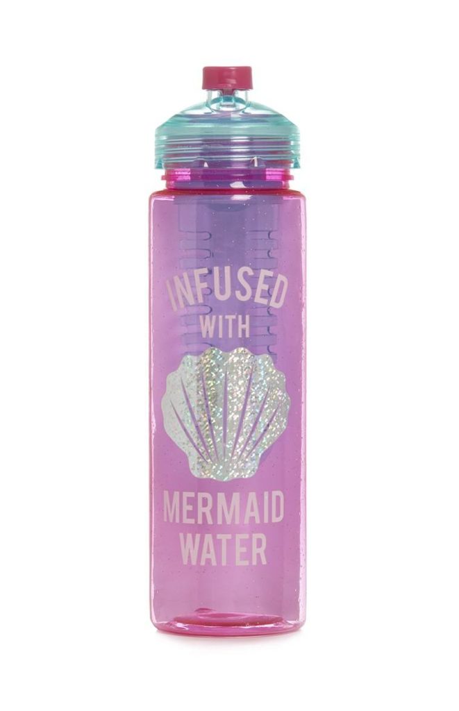 Botella rosa para agua «Mermaid»