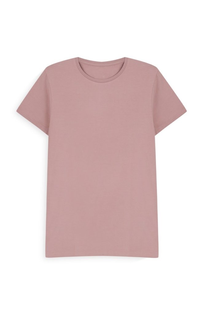 Camiseta entallada rosa