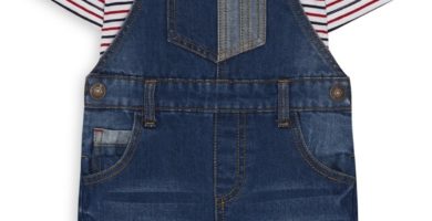 Dungarees para bebé con camiseta