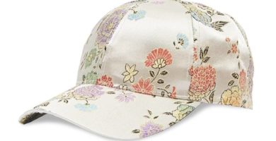 Gorra con Motivo Floral