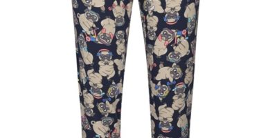 Leggins de Pijama con Estampado de Pugs