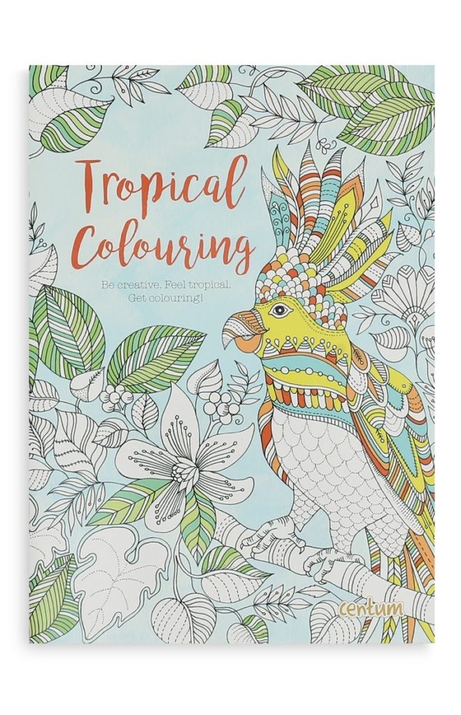 Libro para colorear dibujos tropicales