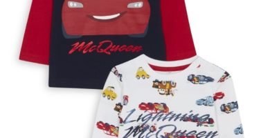 Pack de 2 camisetas de cars