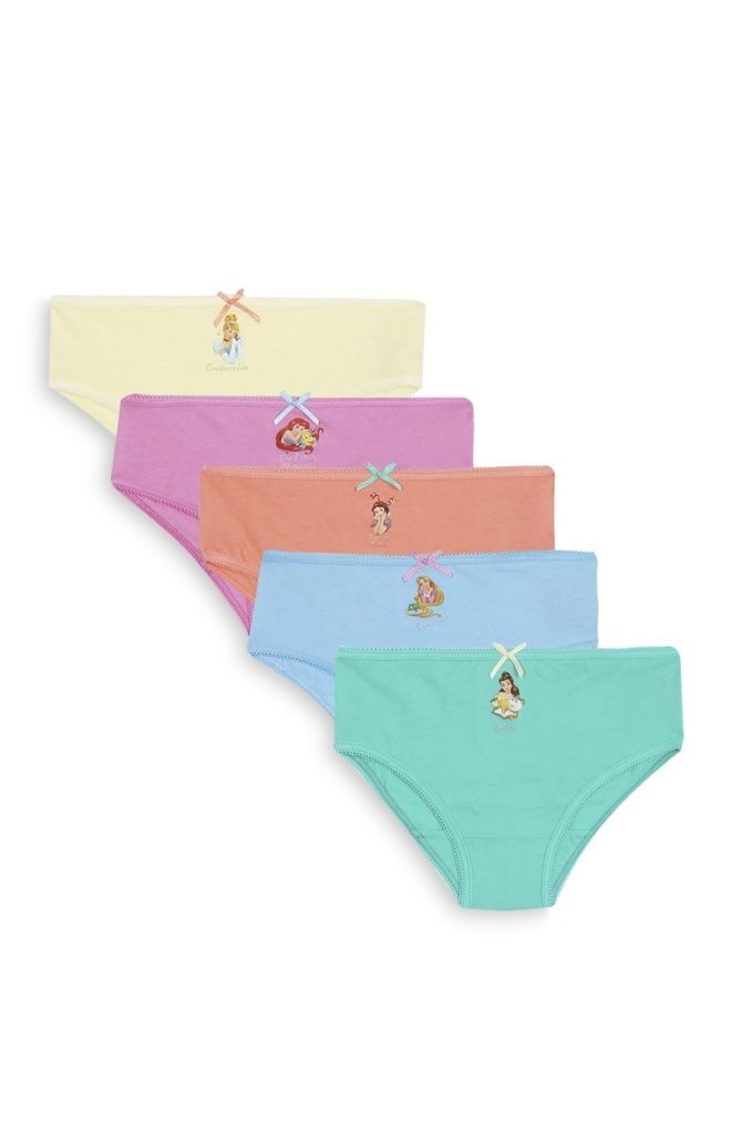 Pack de 5 pantys de Disney para niñas