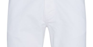 Pantalón corto chino blanco