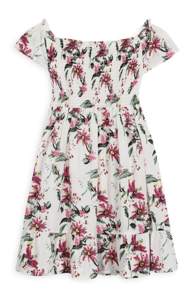 Vestido floral de Bardot