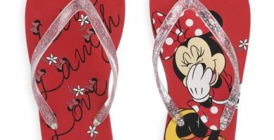 Chanclas rojas de Minnie de Disney