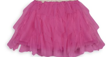 Falda de tul fucsia para niñas