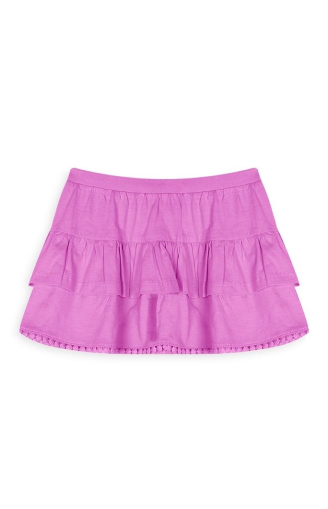 Falda rosa para niñas
