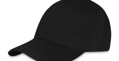 Gorra de béisbol de lona negra