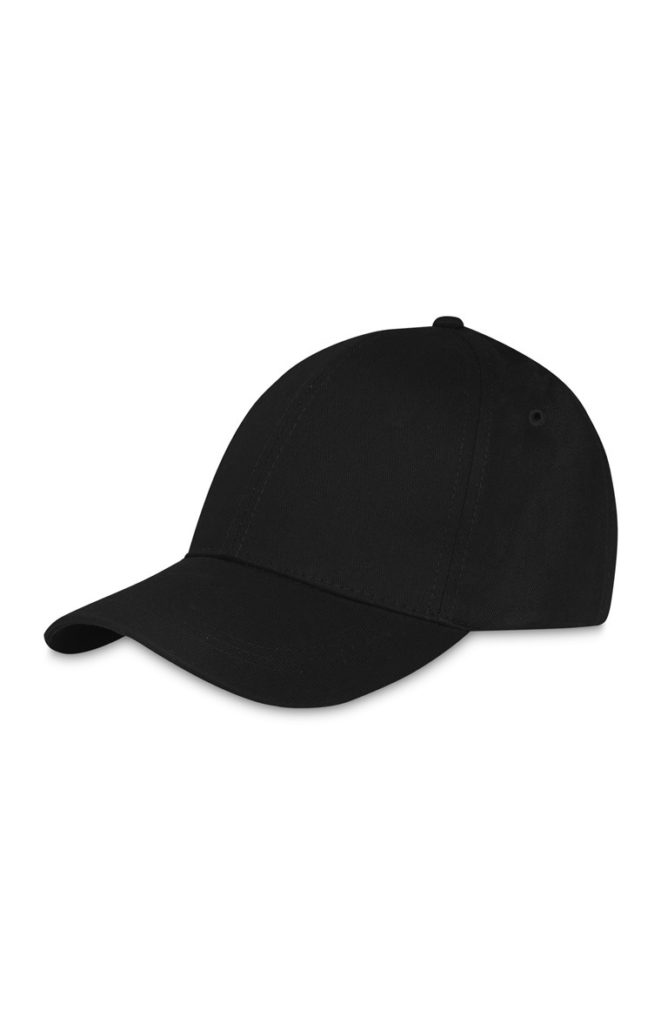 Gorra de béisbol de lona negra
