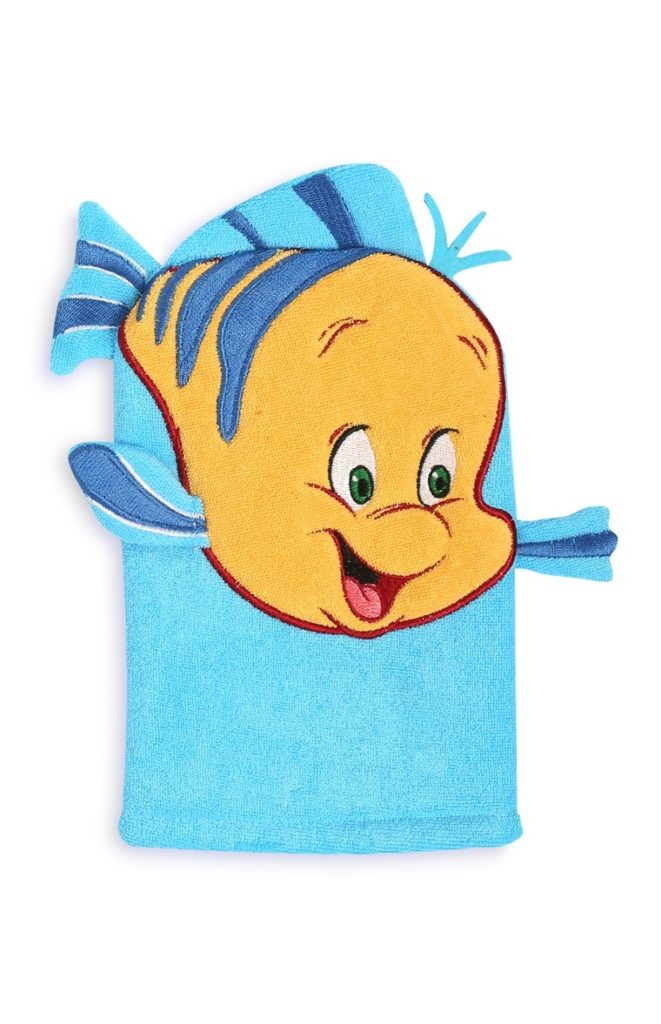 Manopla de baño de Flounder de Disney