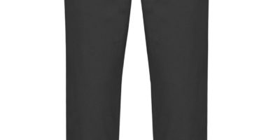 Pantalón chino ajustado elástico negro