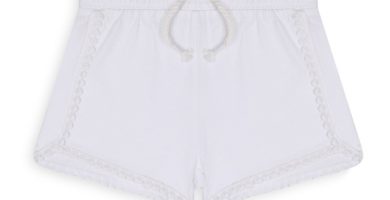 Short blanco para niñas