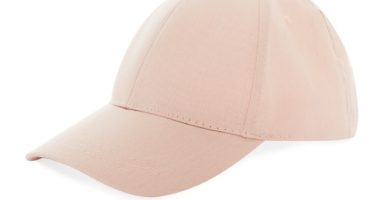 Gorra de béisbol color rosa