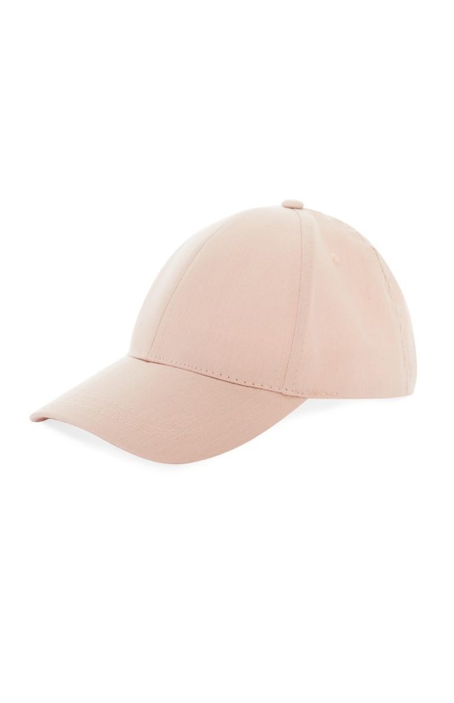 Gorra de béisbol color rosa