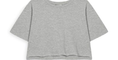 Camiseta corta gris